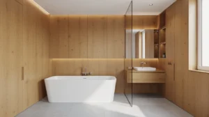salle de bain bois