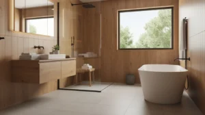 salle de bain en bois