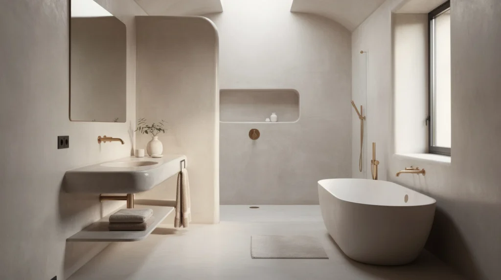 salle de bain tadelakt